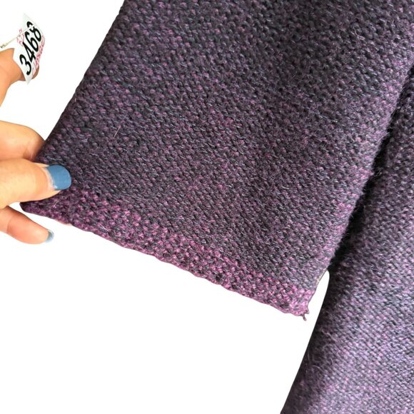 Classiques Entier Tweed Intricate Cable Knit Double Breasted Cardigan Coat Large - Picture 6 of 11